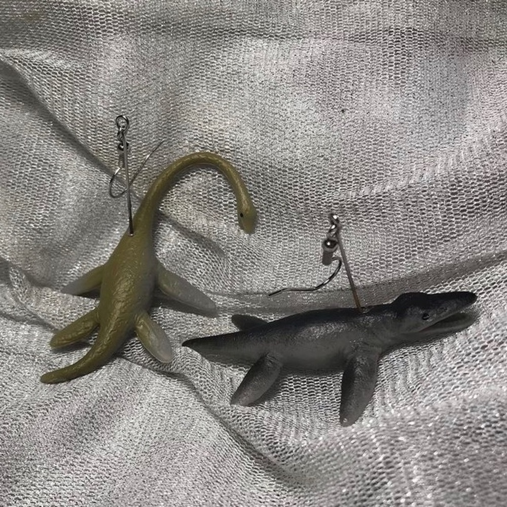 Handmade Dinosaur Earrings